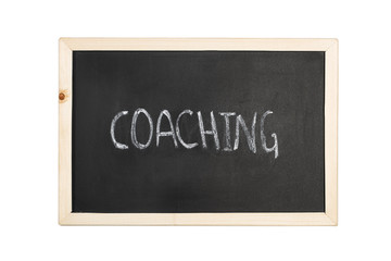 Obraz premium Pizarra con escritura coaching