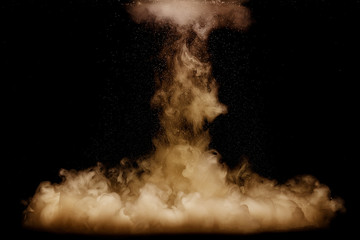 Liquid water explosions. Underwater liquid photography