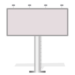 Obraz premium Business white big billboard for advertising, commercial, advertisement blank, outdoor. blank big billboard on white background.