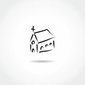 church line illustration icon vector