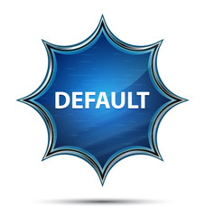 Default magical glassy sunburst blue button