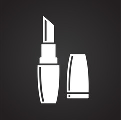 Beauty related icon on background for graphic and web design. Simple vector sign. Internet concept symbol for website button or mobile app.