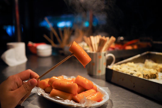 Korean hot and spicy rice cake (Tokboki) , korean food