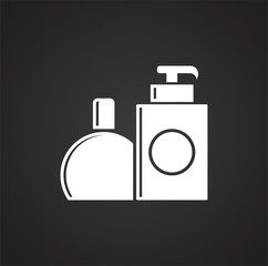 Beauty related icon on background for graphic and web design. Simple vector sign. Internet concept symbol for website button or mobile app.