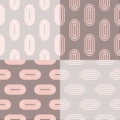 Set. Abstract stripes. Vector illustration patterns.