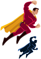 Superhero Flying Attack