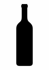 Wine Bottle dark silhouette