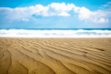 Sand background and ocean 