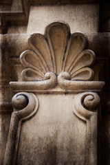 Delicate ornament on church 