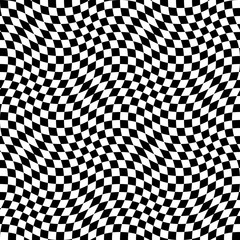 fashionable seamless monochrome op art pattern.