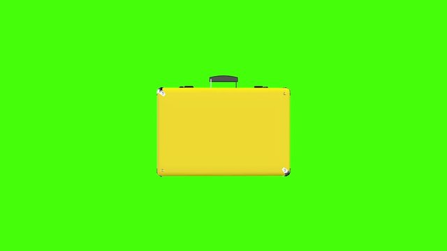 Suitcase on Green Screen 4k Footage