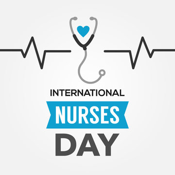 International Nurses Day Vector Design Template With Background