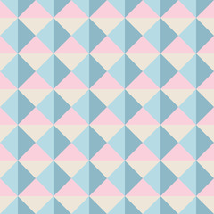 Abstract seamless pattern with squares and triangles. Colorful vector background EPS10