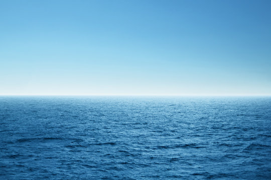 Blue open sea. Environment,travel and nature concept