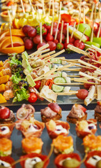 delicious food on the table