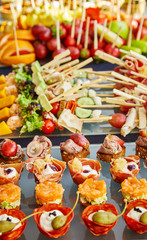 delicious food on the table