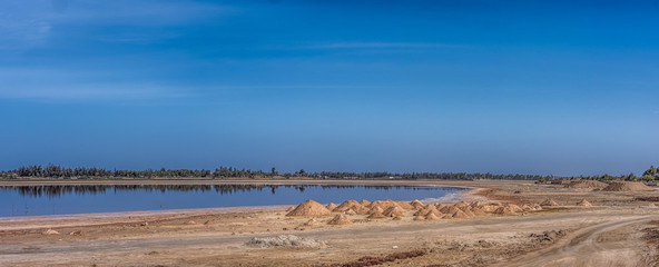 Rose lake, Salt Lake, Pink salt lake