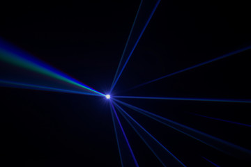 Fototapeta na wymiar Stage lights with laser