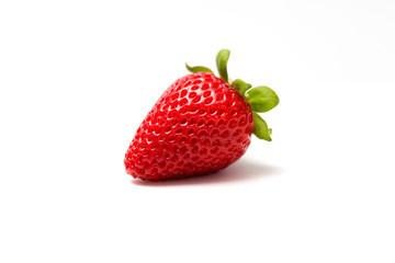 fresh strawberry on white background