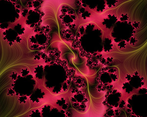 Purple violet pink fractal, abstract texture and flowery background
