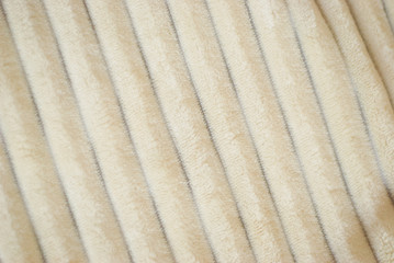 Fluffy Gentle baby beige minky fabric with stripes.