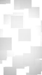 White abstract background. Misty backdrop with grey squares. 3D illustration