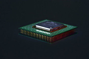Mikrochip in der Nahaufnahme