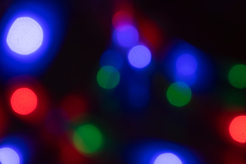 Bokeh lights on the background