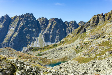 Fototapeta na wymiar A beautiful landscape of dolina Zabich plies . High Tatra Mountains. Slovakia.