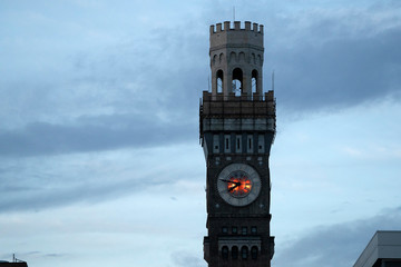 Baltimore clock tower night view
