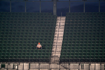 empty stadium baseball football soccer with no attendance