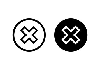Close vector icon. Delete icon. remove, cancel, exit symbol