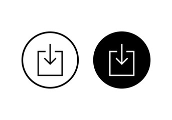 Download icon vector. Downloading vector icon