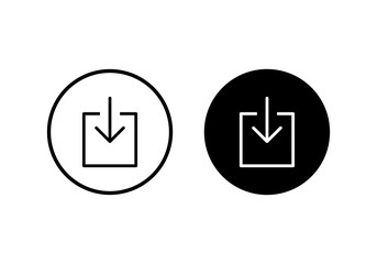 Download icon vector. Downloading vector icon
