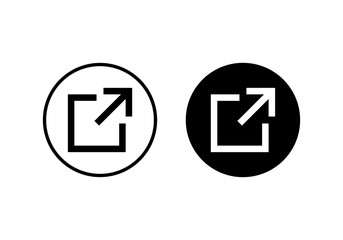 External link symbol vector icon. Link icon. Hyperlink chain symbol. Download, Share, and Load More Icons