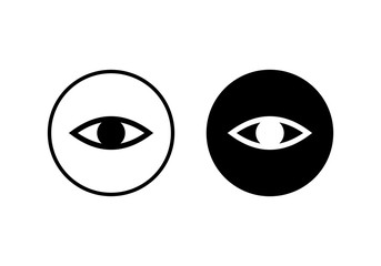 Eye icon vector. Look and Vision icon. Eye vector icon