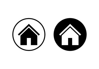 Home icon vector. House vector icon