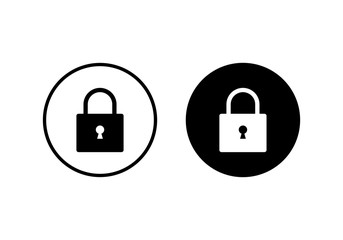 Lock icon vector. Encryption icon. Lock Icon in trendy flat style isolated. Security symbol
