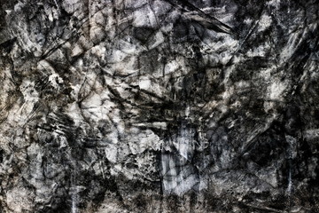 Grunge dirty and cracked concrete wall or the old cement wall loft pattern as abstract textured and background