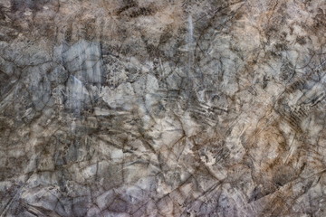 Grunge dirty and cracked concrete wall or the old cement wall loft pattern as abstract textured and background