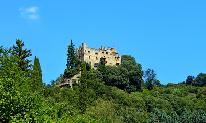 Fototapeta na wymiar Castel Fontana located near the town of Tirolo above the city of Merano
