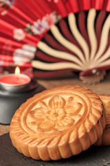 Obraz na płótnie Canvas Mooncakes are a traditional Chinese delicacy