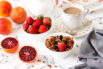 Healthy morning breakfast