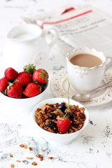 Healthy morning breakfast