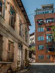 Old Istanbul colorful streets