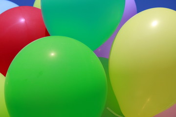 colorful balloons in the sky