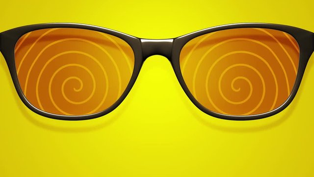An eyewear advertising animation loopable