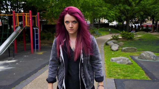 Emo girl wants to kill some pigeons