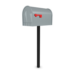 3D Rendering of an outdoor retro mailbox