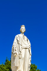 Fototapeta premium Pradier fountain at Esplanade Charles-de-Gaulle in Nimes, France